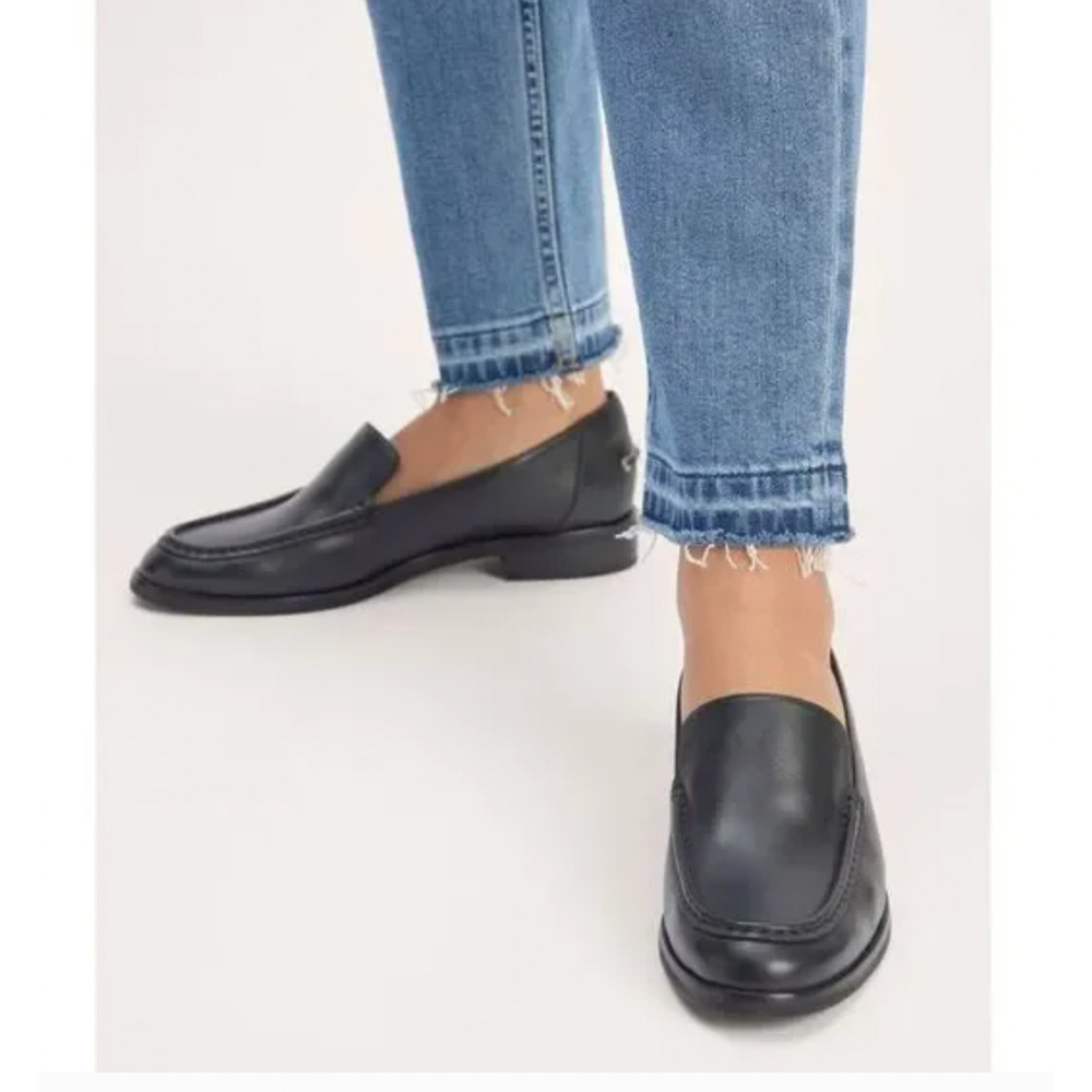 Everlane The Modern Loafer Black Leather Size 6 Minimalist Classic Flat Shoe NEW